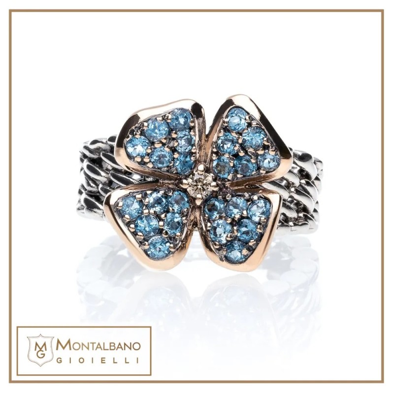 Anello medievale giuggiola azzurro | Gioielli De Nobili